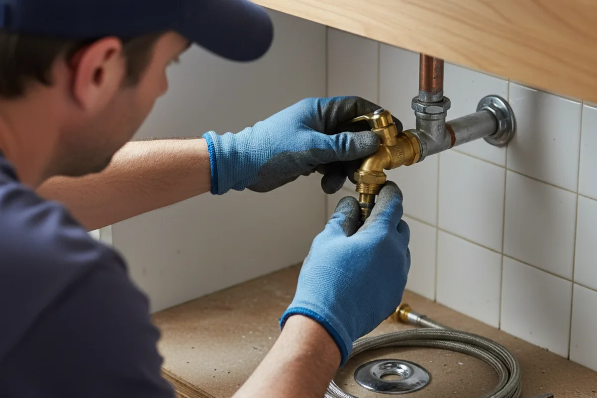 Shutoff valve and fitting work during Faucet and Fixture Repair in East Brunswick